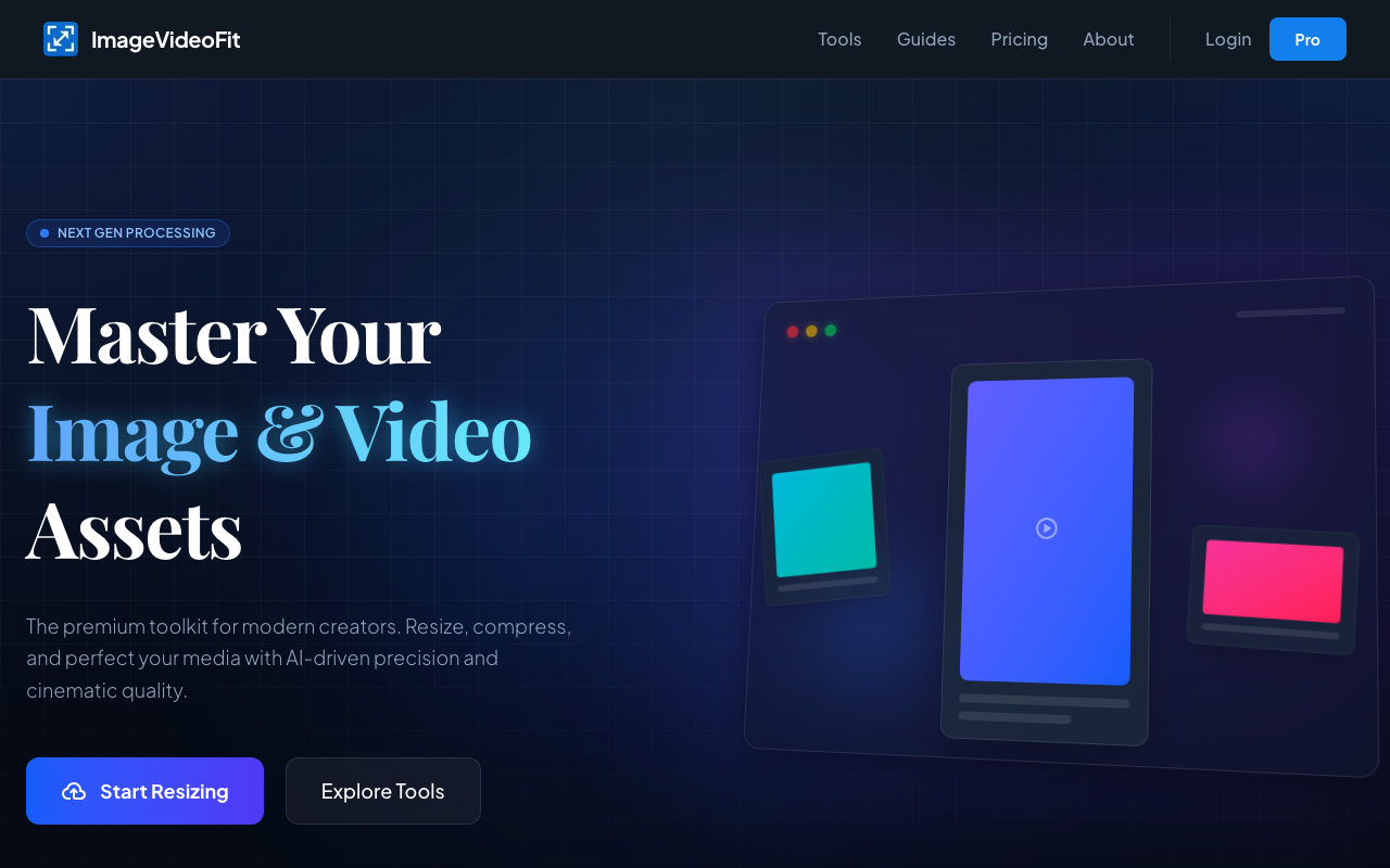 ImageVideoFit product screenshot